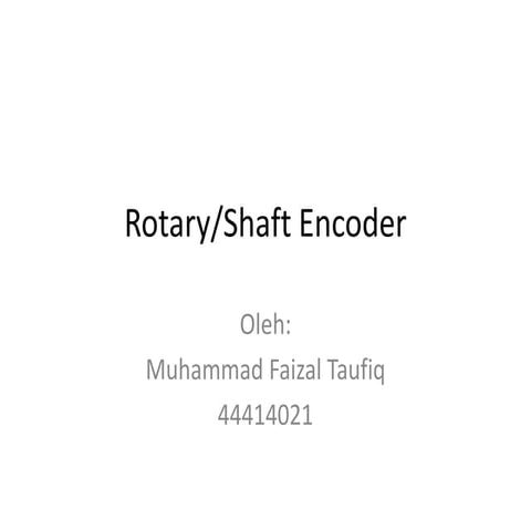 Rotary encoder
