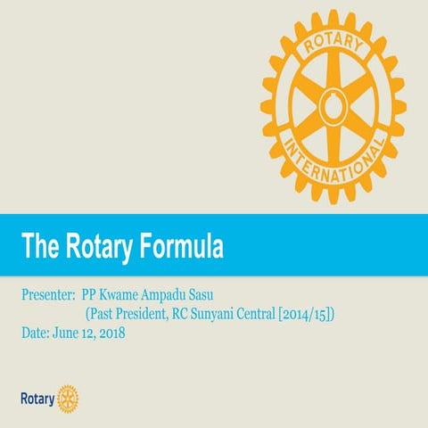 Rotary formula 
