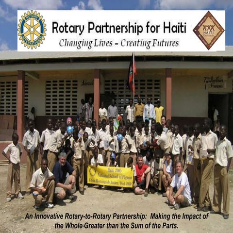 Rotary Partnership for Rankit, Haiti School
