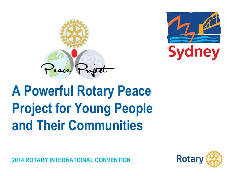 A Powerful Rotary Peace Project For Young People and Their Communities