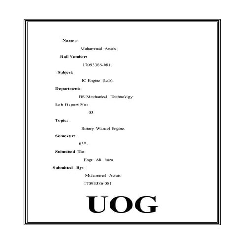 Rotary wankel engine