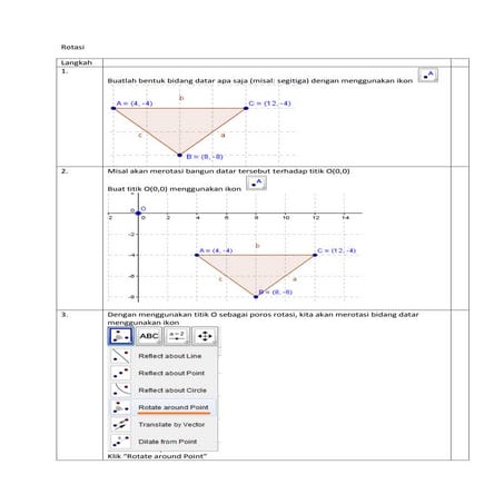 geogebra 101 - Rotasi
