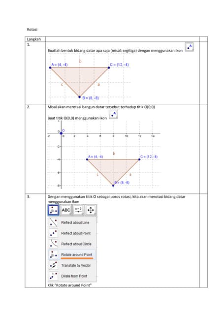 geogebra 101 - Rotasi