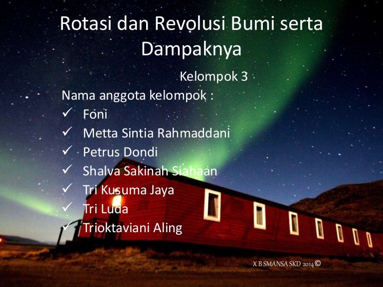 Rotasi Dan Revolusi Bumi Serta Dampaknya