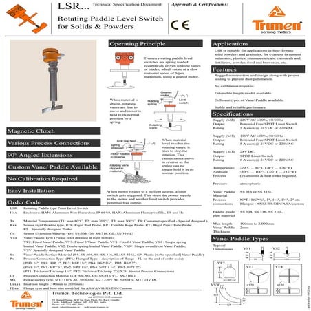 Capacitance Head Level Sensor Type Loss of Head Indicator, Controller ...