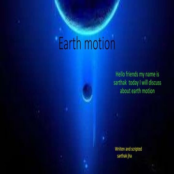 Rotation and revloution