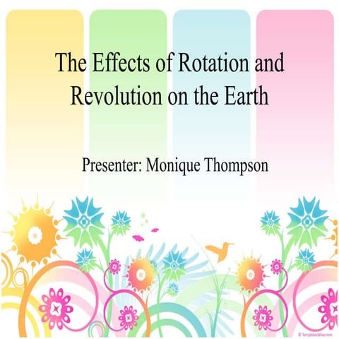 Rotation and revolution powerpoint