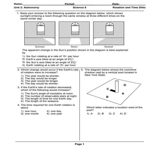Seasons (worksheet) | PDF