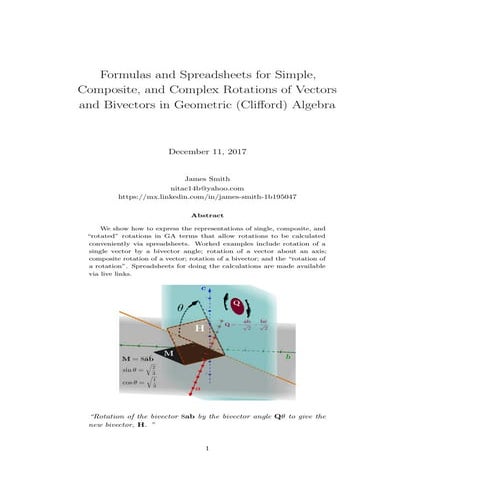 Formulas and Spreadsheets for Simple, Composite, and Complex Rotations of Vec...