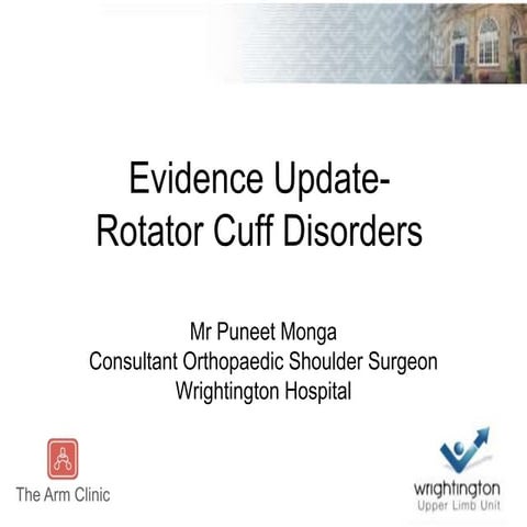 Rotator Cuff Evidence Update  