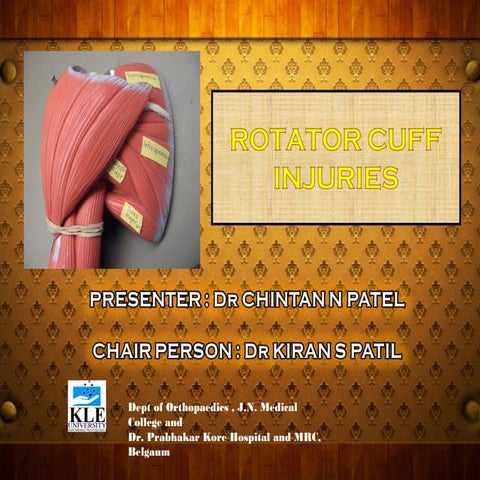 Rotator Cuff Injuries - Dr.CHINTAN N. PATEL