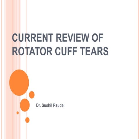 Rotator cuff tears