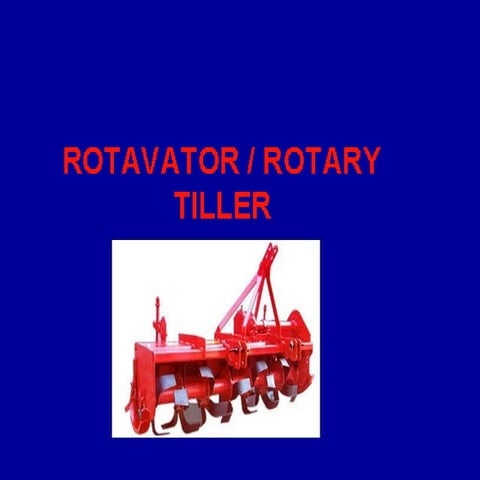 presentation on Rotavator