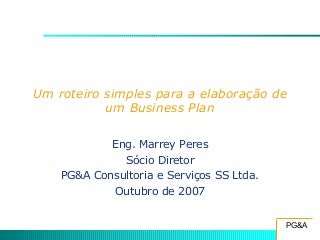 Roteiro Para Business Plan