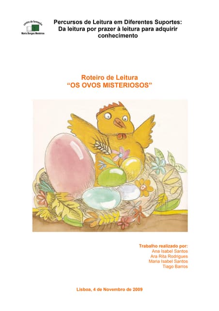 Roteiro De Leitura de os ovos miste...