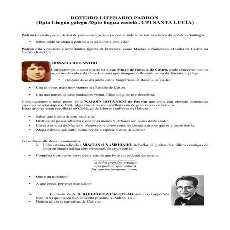 Roteiro literario padrón 2016