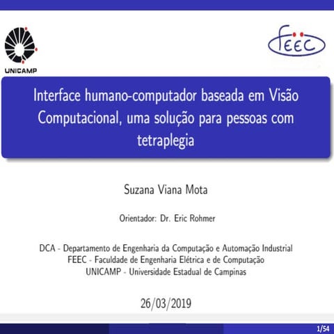 Interface humano-computador baseada em Visão Computacional: uma solução para ...