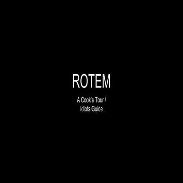 Rotem - A Cook's Tour