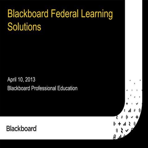 Blackboard Federal Solutions