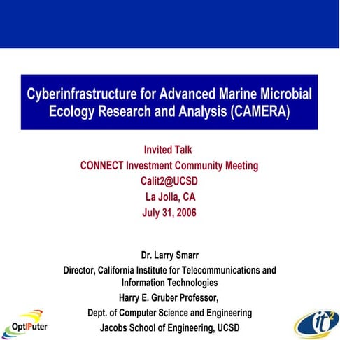 Cyberinfrastructure for Advanced Marine Microbial Ecology Research and Analys...