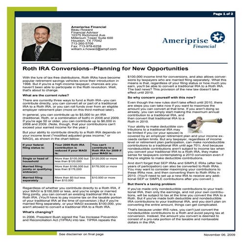 Roth Ira Conversions