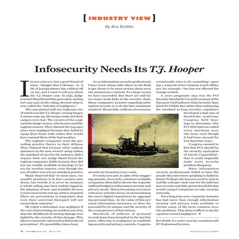Infosecurity Needs Its T.J. Hooper