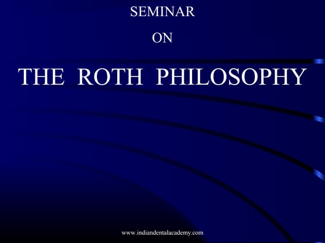 Roth philosophy