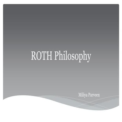 Roth philosophy