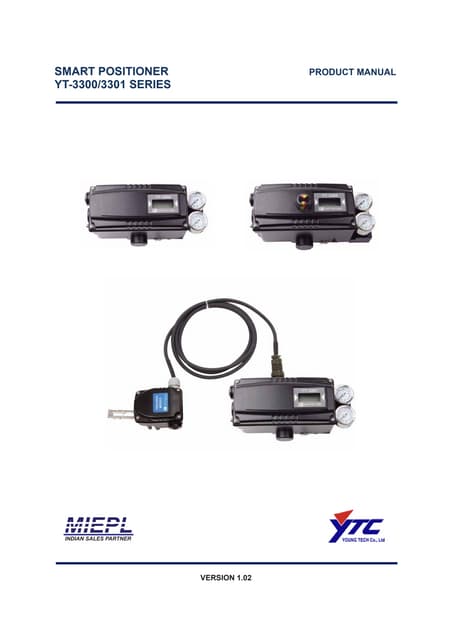 Rotork YTC YT-1000R Electro Pneumetic Positioner Manufacturers | PDF