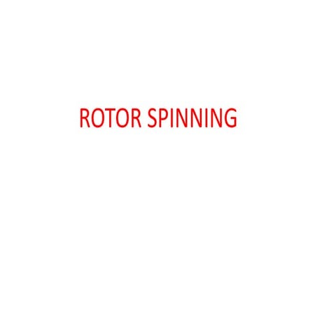 Rotor spinning