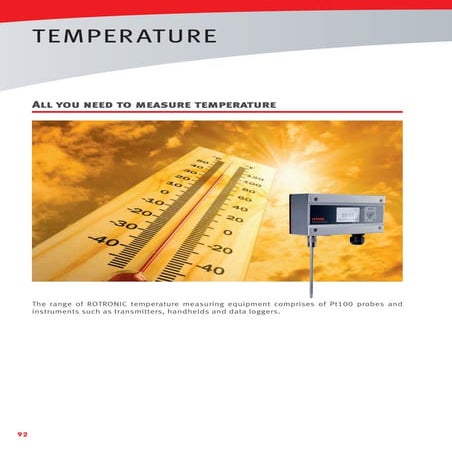 Rotronic Humidity & Temperature Sensors - Brochure Part 2