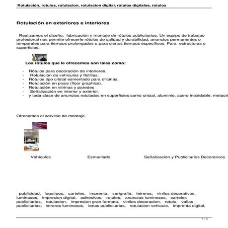 Rotulacion | PDF