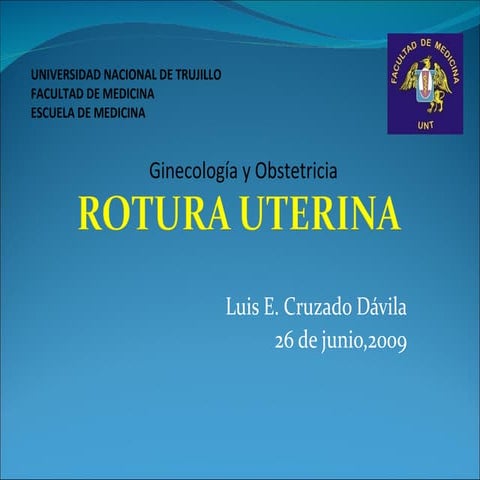Rotura uterina  