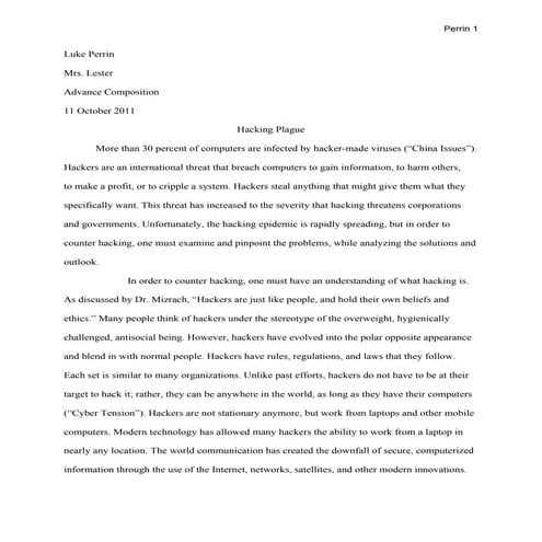Research Paper - Hacker Plague