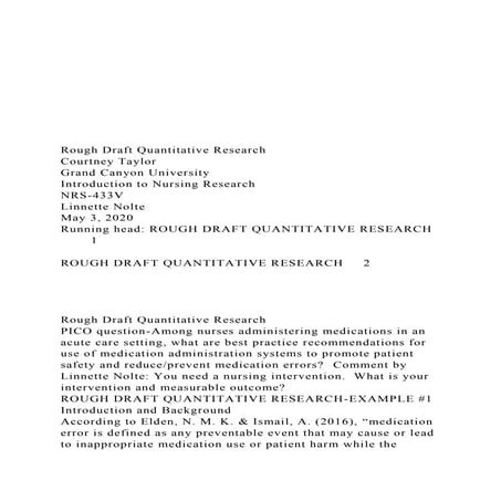 Rough Draft Quantitative ResearchCourtney Taylor.docx