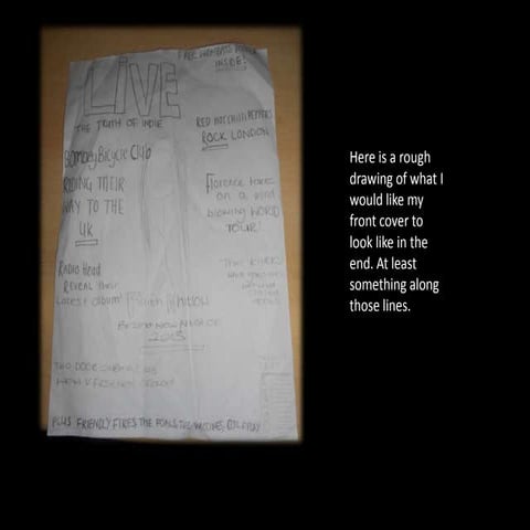 Draft of my front cover | PPTX