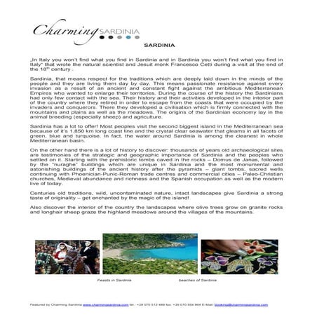 Rough gude to Sardinia: Cagliari - Pula - Chia [Travel Guide]