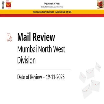Comprehensive Mail Review and Delivery Analysis for Mumbai North West ...