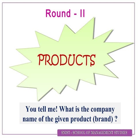 Round   2 products for MBA Quiz