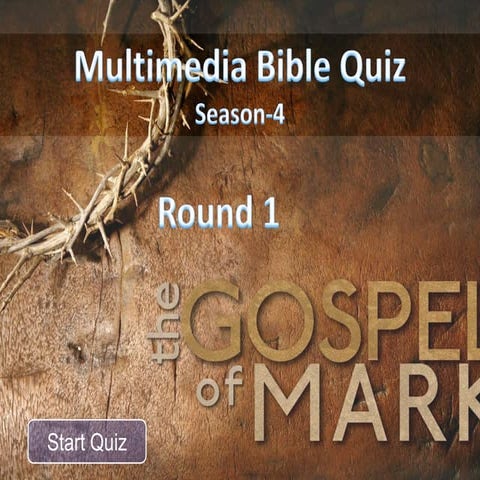 Tamil Bible quiz 4- Gospel of Mark Part 1 