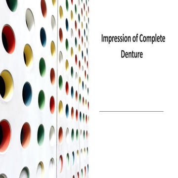  Impression of complete denture 