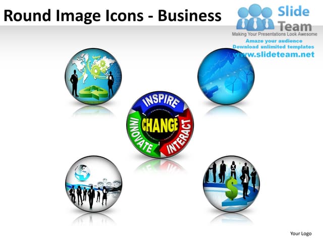 Round image icons powerpoint presentation slides ppt templates