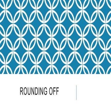 Rounding off | PPTX