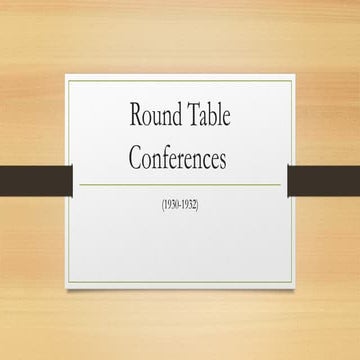 Three round table conference | PDF