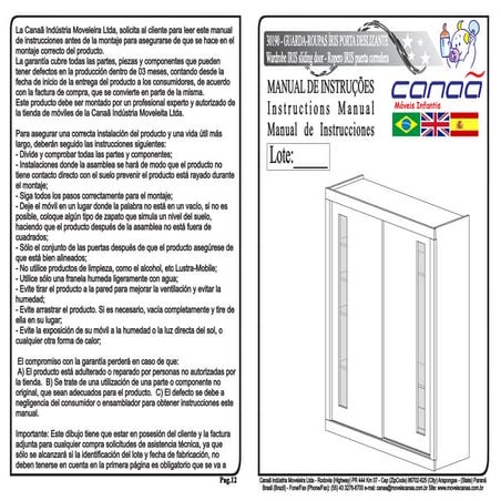 Roupeiro Iris portas deslizantes