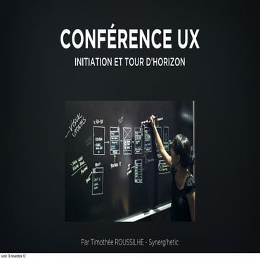 Formation UX Design, introduction et tour d'horizon