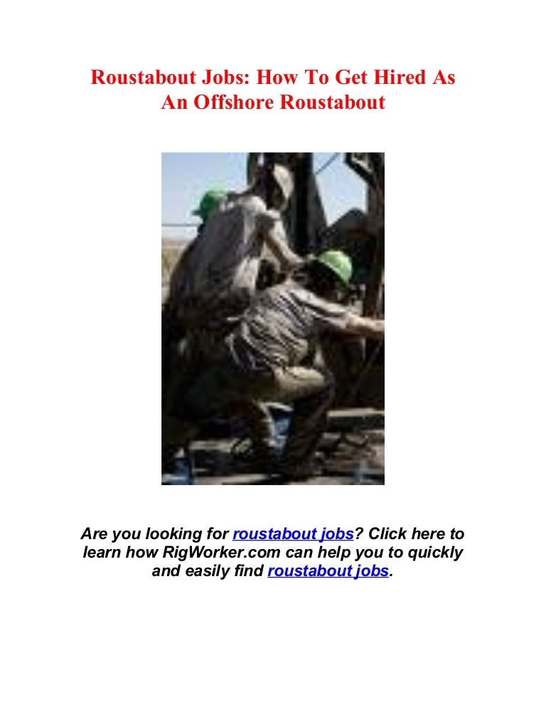 Offshore Roustabout Jobs
