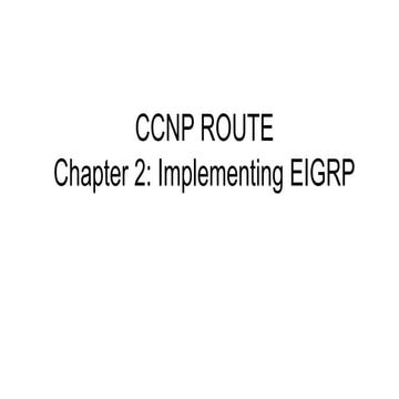 EIGRP ZERO TO HERO | PDF