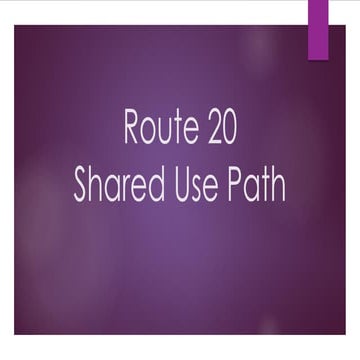 Route 20 Shared Use Path - Albemarle/Charlottesville