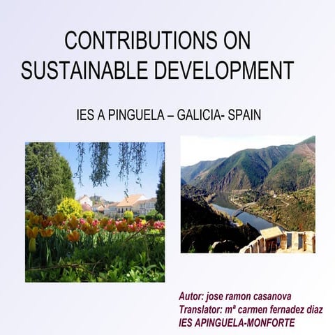 Route and spring water in lemos valley